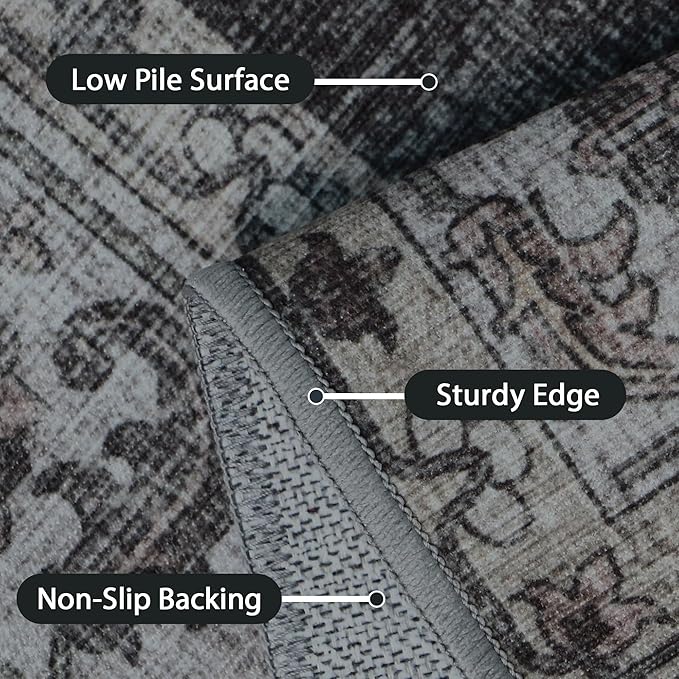 GENIMO Machine Washable 9x12 Area Rugs - Image 6