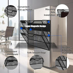 LQPAFZ 3-Tier Magnetic File Holder, No Drilling Installation File Cabinet - Image 4