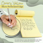 Emraw Jr. Legal pad, Small Note Pads Legal Ruled Writing Pad. Perforated Edge. - Image 7