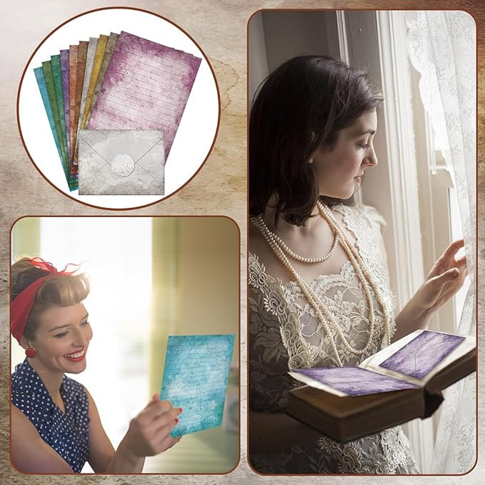TaoBary 160 Pcs Stationery Paper Set 50 Double Sided Stationery Papers - Image 7