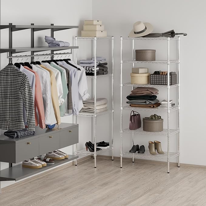 Regal Altair 18" Deep x 30" Wide x 74" Height Wire Shelving Kit | 6-Tier | NSF - Image 7