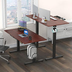 SHW 55 x 28 Inches Electric Height Adjustable Standing Desk - Image 2