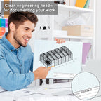 2 Pack 100 Sheets 8.5" x 11" Isometric Graph Paper Pad Landscape - Image 5
