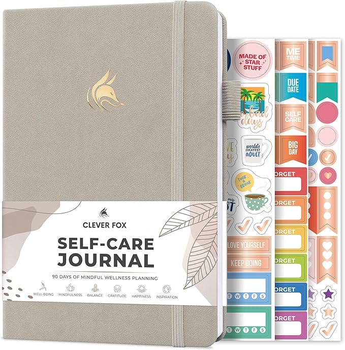 Clever Fox Self-Care Journal – Daily Reflection Notebook – Mental Health & by CleverFox
