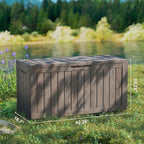 Yardgrace 80 Gallon Outdoor Storage Box Waterproof, Resin Deck Boxes - Image 5