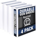 Samsill Durable 1.5 Inch Binder, Made in the USA, Round Ring Customizable Clear by Samsill