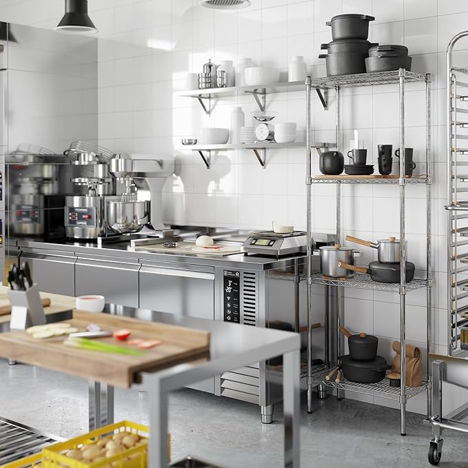 Regal Altair 14" Deep x 24" Wide x 74" Height Wire Shelving Kit | 4-Tier | NSF - Image 5