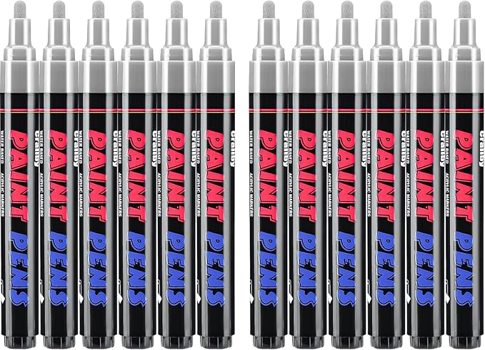 Craiiby Silver Paint Pens Paint Markers by Craiiby
