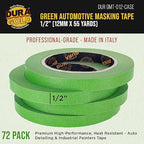 Dura-Gold Green Automotive Masking Tape 1/2 Inch, Case of 72 Rolls - Image 2