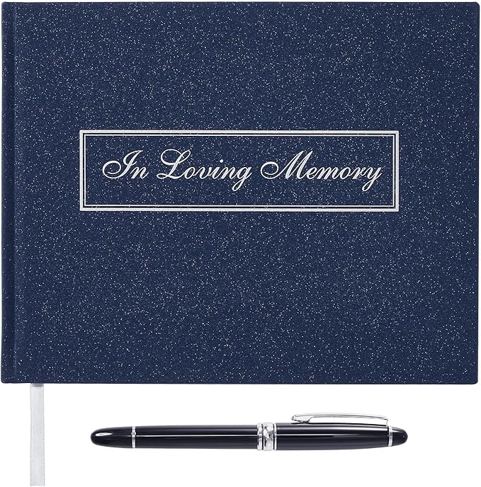 Spacobo Funeral Guest Book for Memorial Service in Loving Memory Guest Book for by Spacobo
