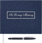 Spacobo Funeral Guest Book for Memorial Service in Loving Memory Guest Book for by Spacobo