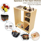 VISWIN Art Cart Organizer, Solid Pine Wood Art Supply Storage Organizer - Image 5