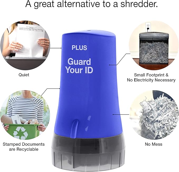 Guard Your ID Advanced Roller 2.0 Identity Theft Prevention Security Stamp Blue - Image 4