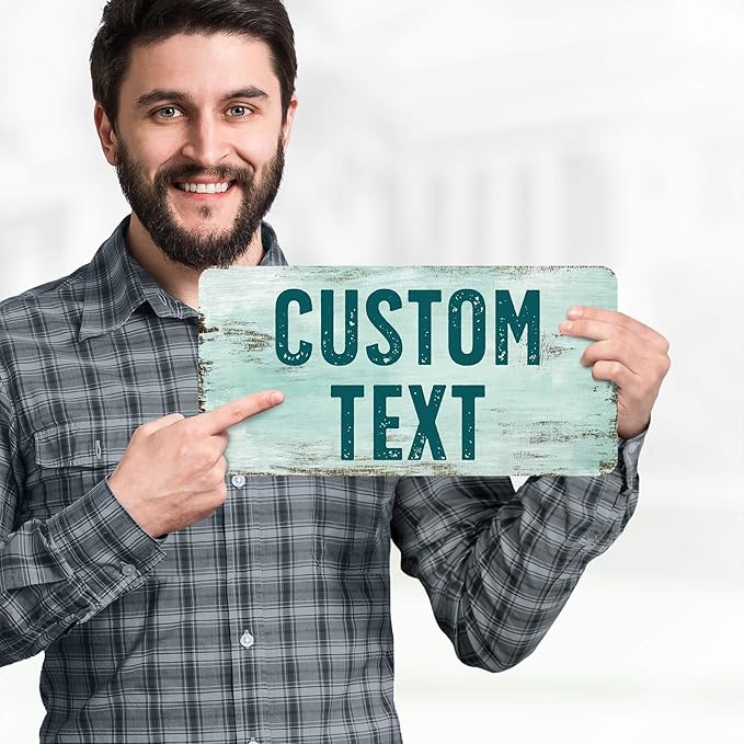 Custom Sign, Custom Street Sign, 11 Font Colors, 13 Font Styles, 4 Hole Options - Image 2