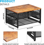 Marbrasse Wood Printer Stand for Desk, 2-Tier Desktop Printer Table for Home - Image 5