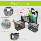 Neudeco Locker Shelf Organizer, Magnetic Pencil Holder, Metal Storage Basket - Image 4