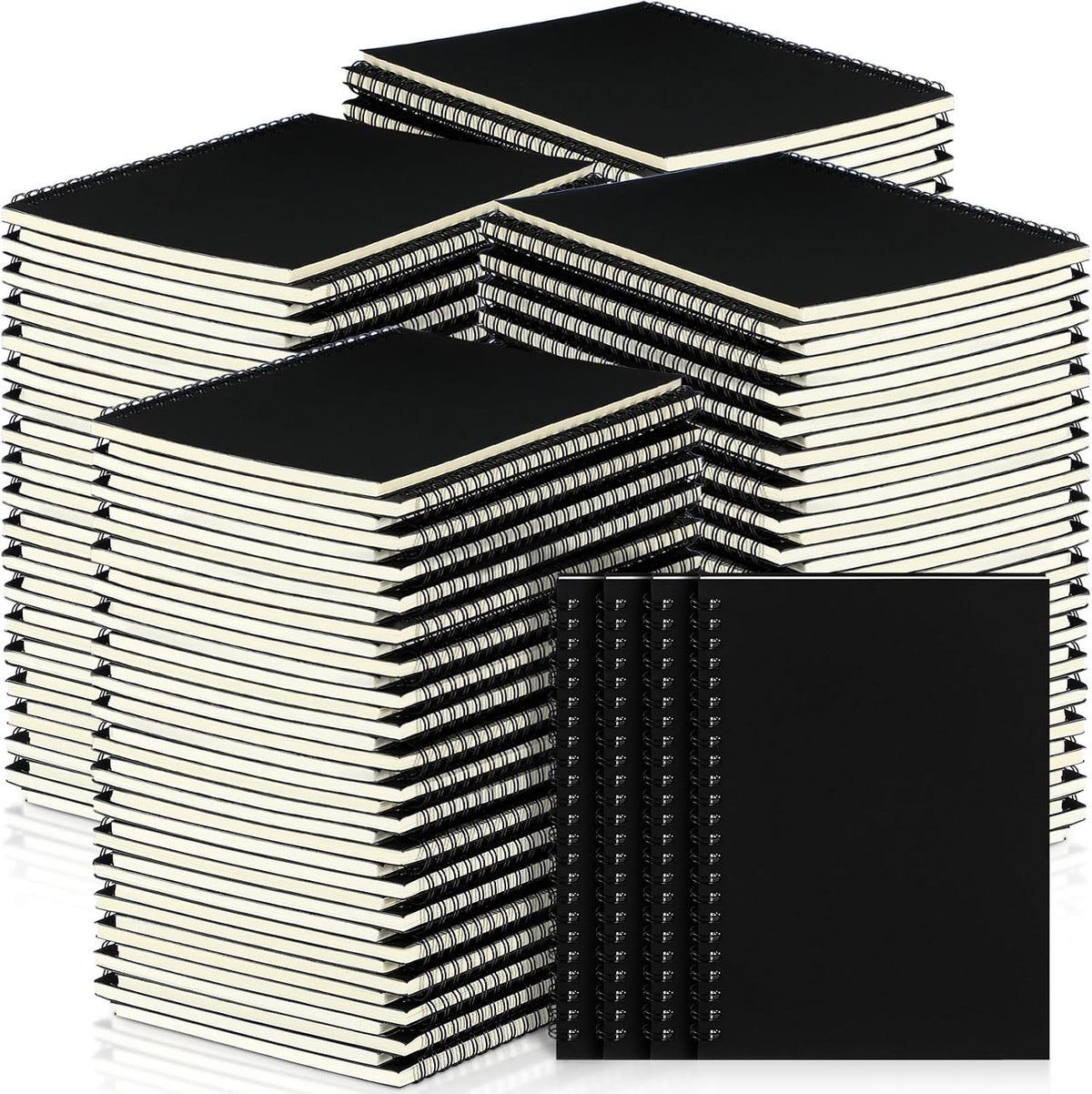 Yahenda 72 Pcs Spiral Notebook Bulk A5 Journal Lined 8.3'' x 5.5'' Writing