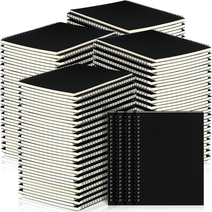 Yahenda 72 Pcs Spiral Notebook Bulk A5 Journal Lined 8.3'' x 5.5'' Writing by Yahenda