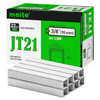 meite JT21 Staples, 3/8 Inch Galvanized Fine Wire Staples by meite