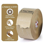 TAPEBEAR 1.5" Core Water Activated Tape, Fiber Reinforced Gummed Tape 2.75inch - Image 5