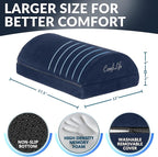 ComfiLife Foot Rest for Under Desk at Work – Adjustable Height Memory Foam Foot - Image 4