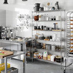 Regal Altair 14" Deep x 54" Wide x 86" Height Wire Shelving Kit | 6-Tier | NSF - Image 2