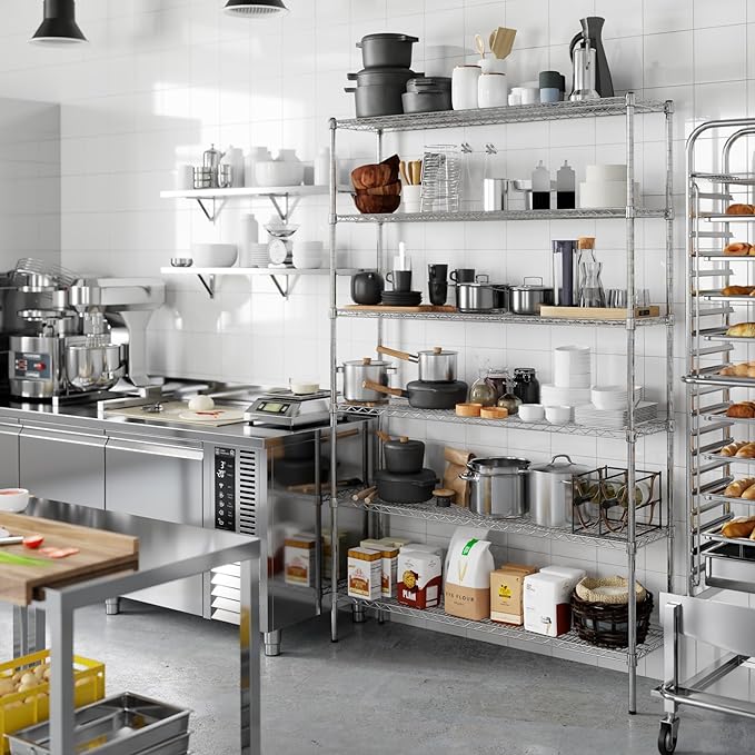 Regal Altair 14" Deep x 54" Wide x 86" Height Wire Shelving Kit | 6-Tier | NSF - Image 2