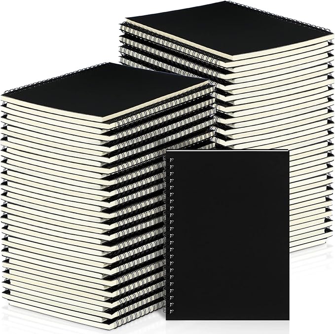 Yahenda 54 Pcs Spiral Notebook Bulk A5 Journal Lined 8.3'' x 5.5'' Writing by Yahenda