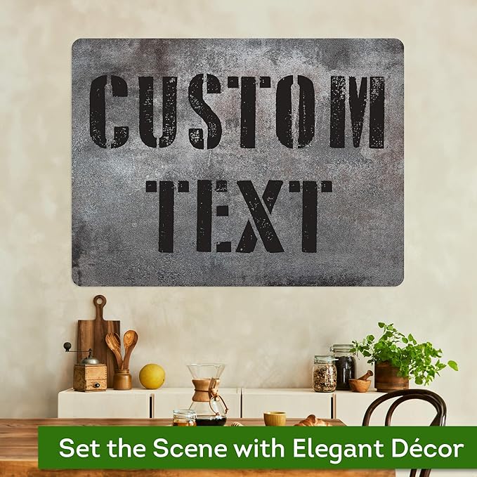 Custom Sign, Custom Street Sign, 11 Font Colors, 13 Font Styles, 4 Hole Options - Image 4