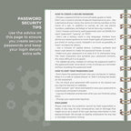 Clever Fox Password Book Spiral – Mini Internet Address & Password Organizer - Image 5
