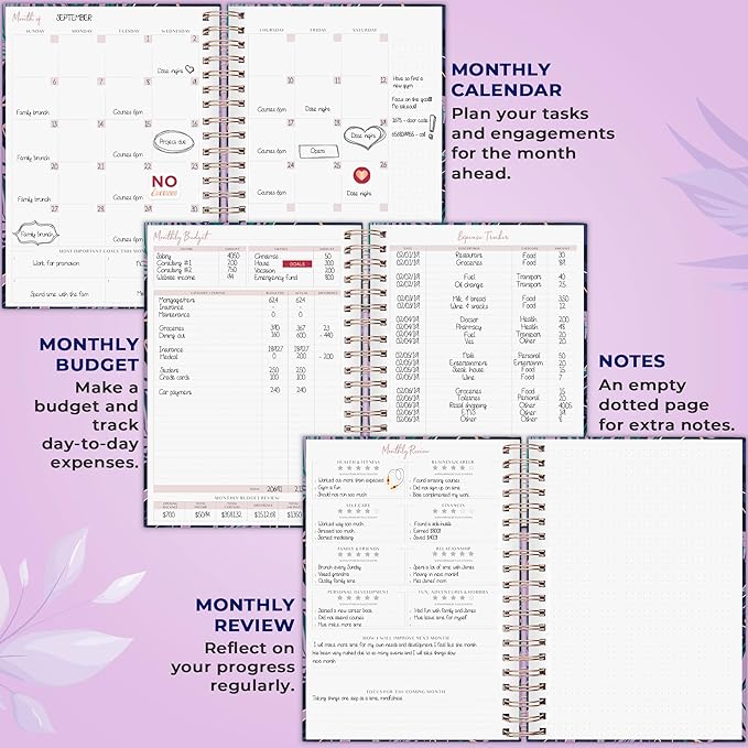PLANBERRY Large Hourly Schedule Planner Premium – Undated Organizer - Image 4
