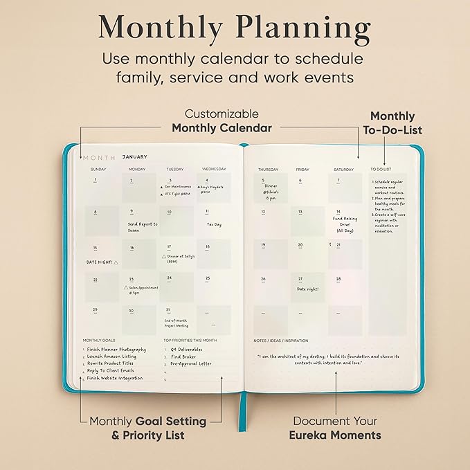 Mantra Planner 2026 Planner, Daily Journal & Gratitude Journal All-In-One - Image 6