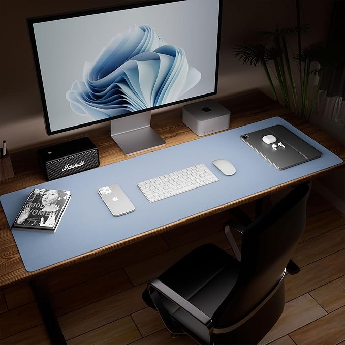 Aothia Leather Desk Pad Protector, Office Desk Mat, Large Mouse Pad, Laptop - Image 5