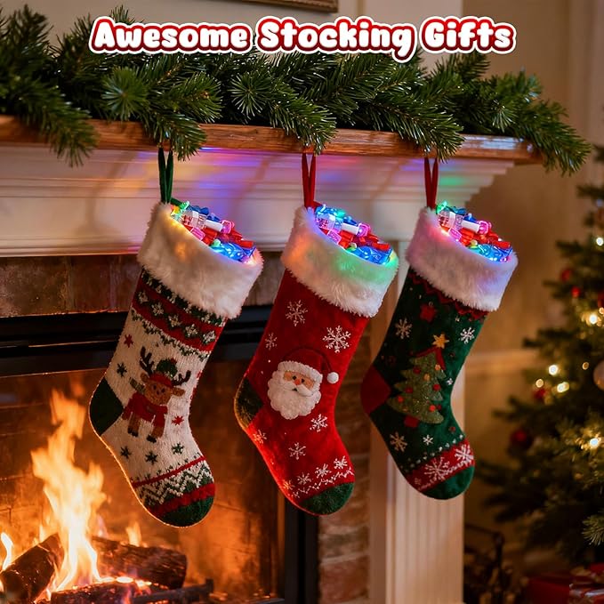 LovesTown 24PCS Christmas Party Favors Flashlights, Glow in The Dark Christmas - Image 6