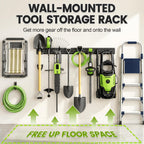 garage tool organizer wall mount, 49.5 inch heavy showing dimensions
