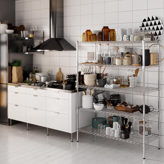 Regal Altair 21" Deep x 48" Wide x 64" Height Wire Shelving Kit | 5-Tier | NSF - Image 2