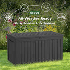 EasyUp 280 Gallon Deck Boxes Waterproof, Outdoor Large Storage Boxes - Image 5