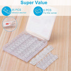 Cable Clips Clear, Upgraded Adhesive Wire Holders - Image 2