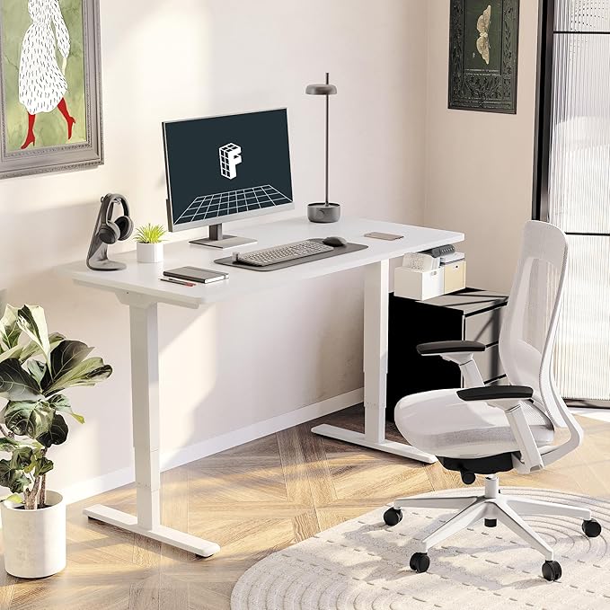 FLEXISPOT E6 3-Stage Dual Motor Electric Standing Desk 55 x 28 Sit Stand Up Desk - Image 2