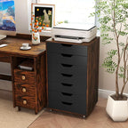 Giantex 7-Drawer Storage Cabinet, Mobile File Organizer - Image 2