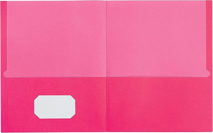 Oxford 2 Pocket Folders, Textured Paper, Contrasting Interior, Letter Size - Image 4
