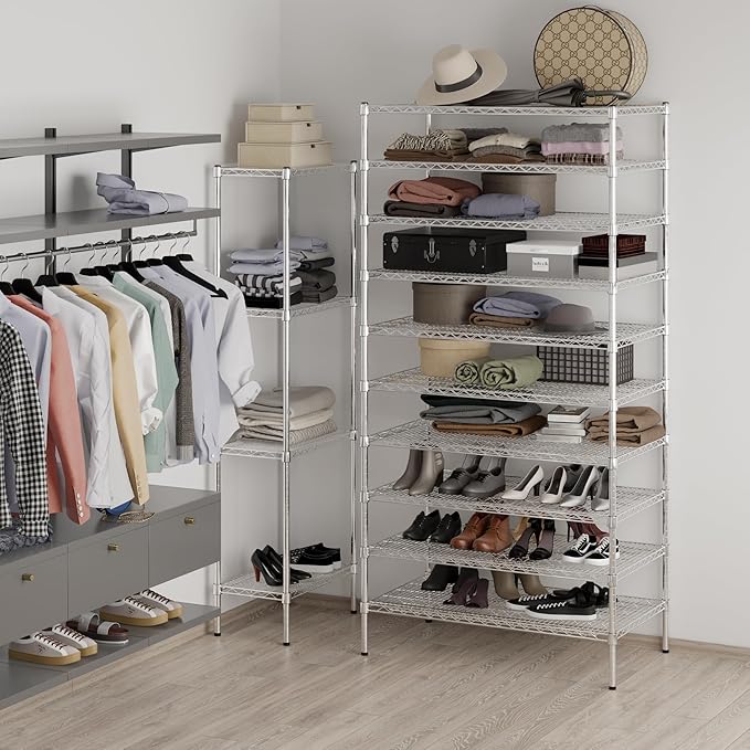 Regal Altair 24" Deep x 42" Wide x 86" Height Wire Shelving Kit | 10-Tier | NSF - Image 5