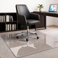 JAMBALAY 55″×46″ Tempered Glass Chair Mat, Heavy Duty Glass Office Floor Mat by JAMBALAY