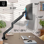 ONKRON Heavy Duty Monitor Arm for 17-57 Inch Screens up to 59.4 lbs, Ultrawide - Image 2