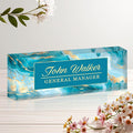 Personalized Name Plate for Desk, Custom Acrylic Desk Name Sign, Office by Unknown