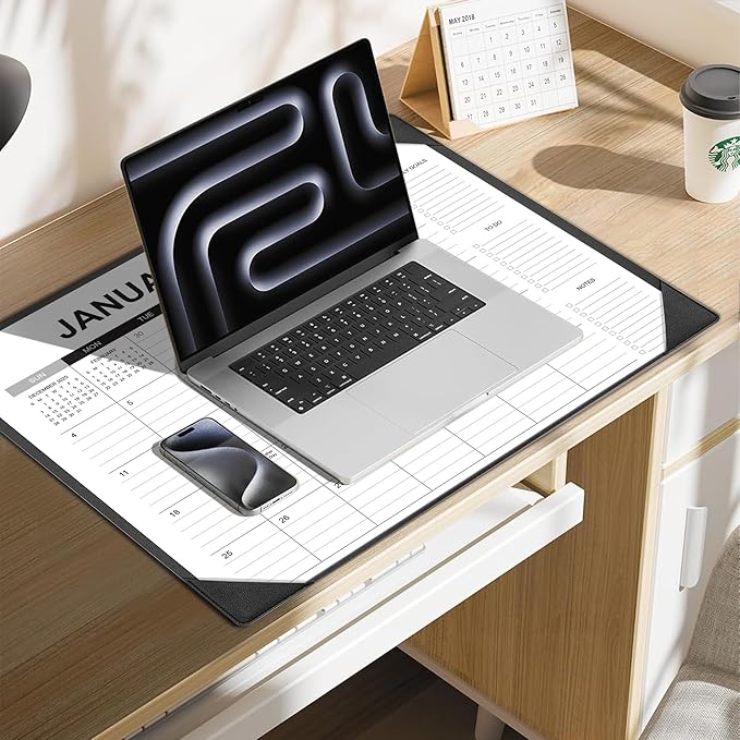 Desk Calendar 2026-2027 with Desk Mat – 22" x 17" Large Desk Pad Calendar Runs - Image 7