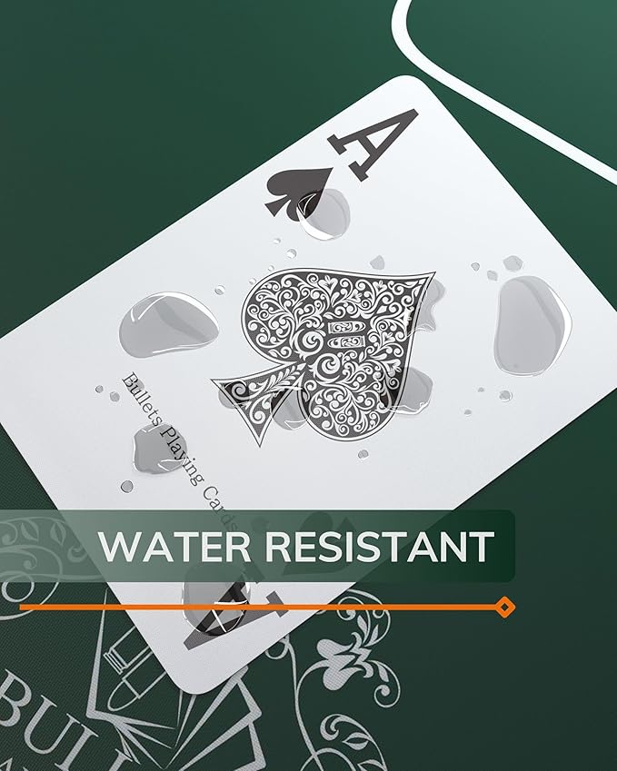 Bullets Playing Cards | Waterproof Plastic Playing Cards – 2 Decks Poker Size - Image 5