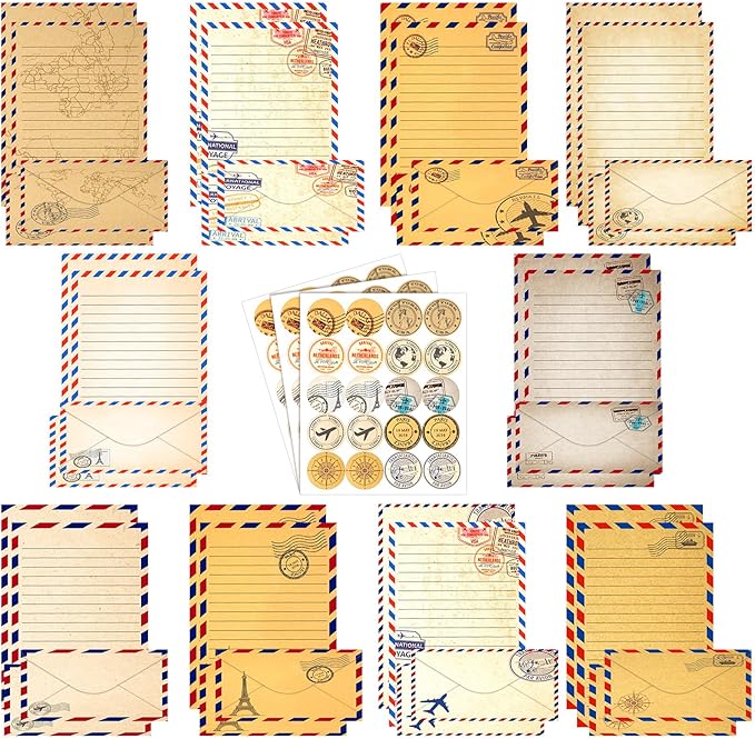 TaoBary 160 Pcs Stationery Paper Set 50 Double Sided Stationery Papers by TaoBary