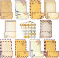 TaoBary 160 Pcs Stationery Paper Set 50 Double Sided Stationery Papers by TaoBary