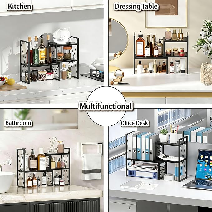 Yelinkws Desktop Shelf Organizer, Small Bookshelf - Image 5